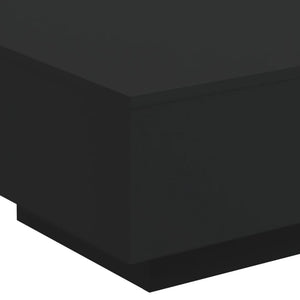 Tavolino da Salotto Nero 55x55x31 cm in Legno Multistrato 836568