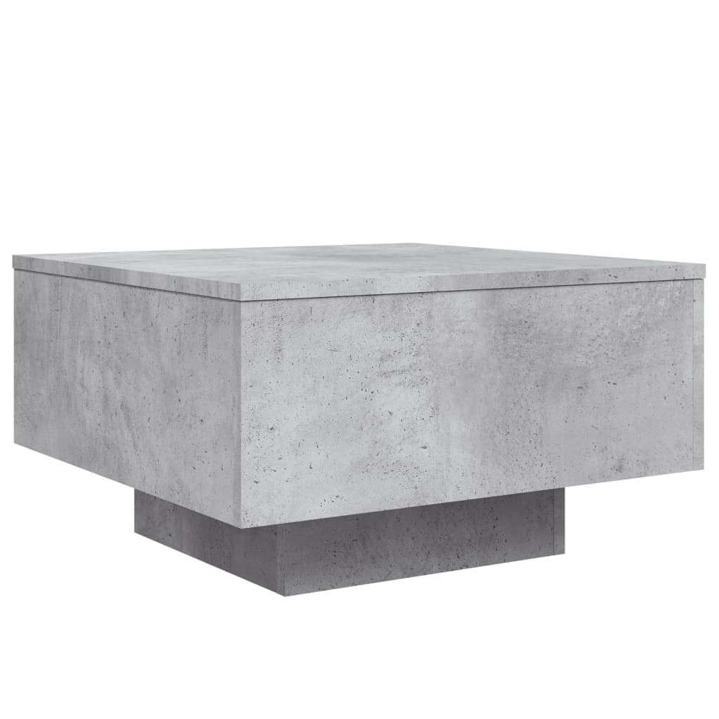 Tavolino da Salotto Grigio Cemento 55x55x31cm Legno Multistrato 836570