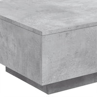 Tavolino da Salotto Grigio Cemento 55x55x31cm Legno Multistrato 836570