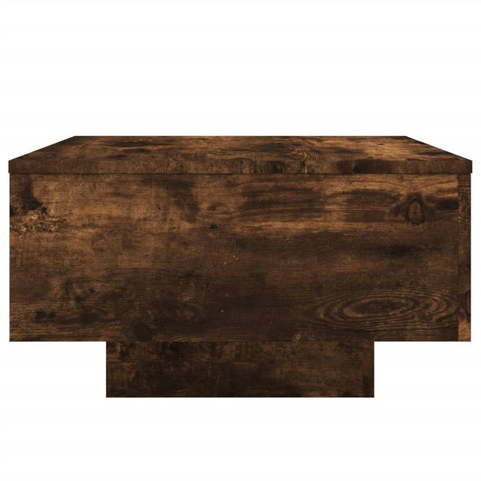 Tavolino da Salotto Rovere Fumo 55x55x31cm in Legno Multistrato 836571