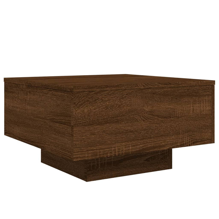 Tavolino da Salotto Rovere Marrone 55x55x31cm Legno Multistrato 836573