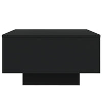 Tavolino da Soggiorno con Luci LED Nero 55x55x31 cm 836575