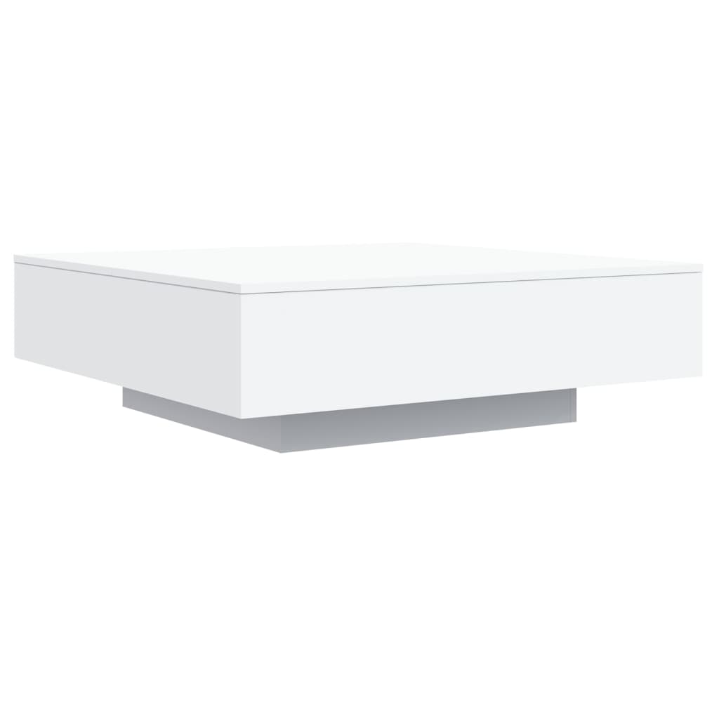 Tavolino da Salotto Bianco 100x100x31 cm in Legno Multistratocod mxl 110049