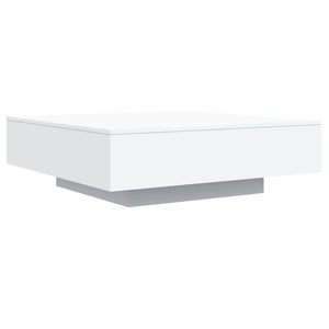 Tavolino da Salotto Bianco 100x100x31 cm in Legno Multistratocod mxl 110049