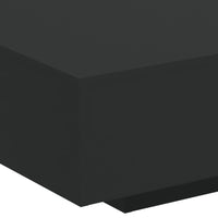 Tavolino da Soggiorno con Luci LED Nero 85x55x31 cm 836610