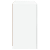 Credenza con Luci LED Bianca 60,5x37x67 cm 836616