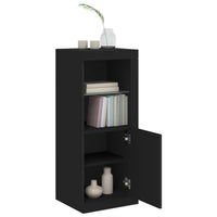 Credenza con Luci LED Nera 41x37x100 cm 836645