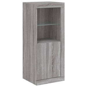 Credenza con Luci LED Grigio Sonoma 41x37x100 cm 836649