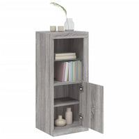 Credenza con Luci LED Grigio Sonoma 41x37x100 cm 836649