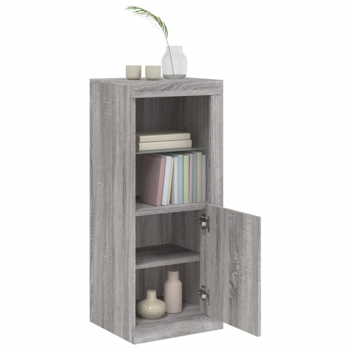 Credenza con Luci LED Grigio Sonoma 41x37x100 cm 836649