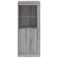 Credenza con Luci LED Grigio Sonoma 41x37x100 cm 836649