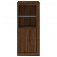 Credenza con Luci LED Rovere Marrone 41x37x100 cm 836650