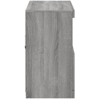 Credenza con Luci LED Grigio Sonoma 81x37x67 cm 836663