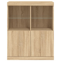 Credenza con Luci LED Rovere Sonoma 81x37x100 cm 836674