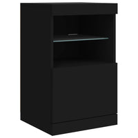 Credenza con Luci LED Nera 41x37x67 cm 836680