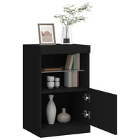 Credenza con Luci LED Nera 41x37x67 cm 836680