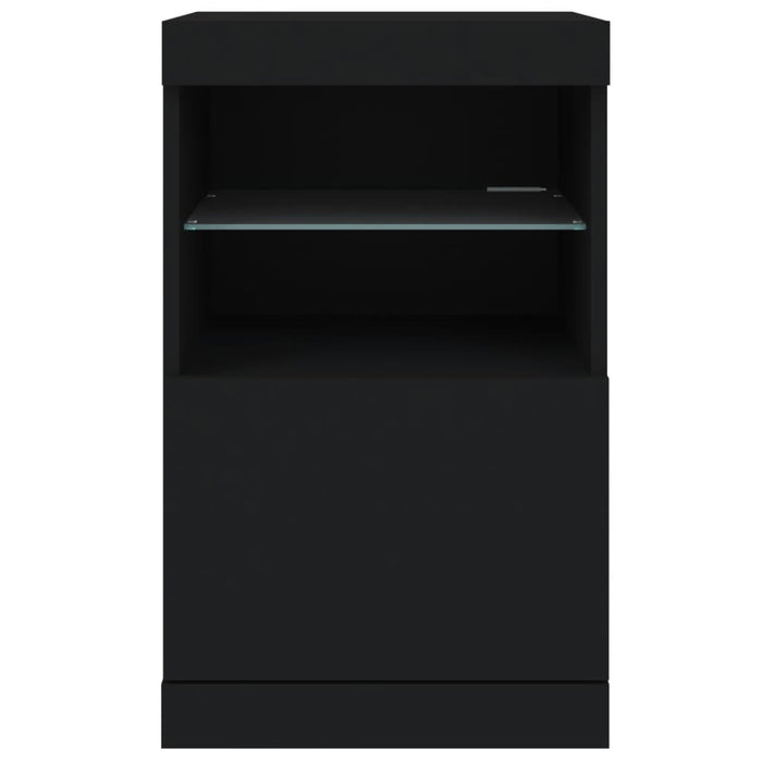 Credenza con Luci LED Nera 41x37x67 cm 836680