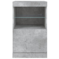 Credenza con Luci LED Grigio Cemento 41x37x67 cm 836682