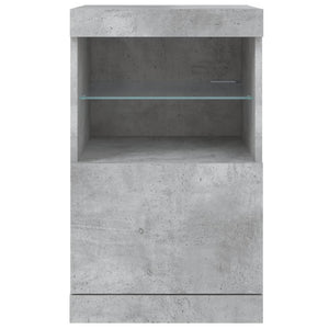 Credenza con Luci LED Grigio Cemento 41x37x67 cm 836682