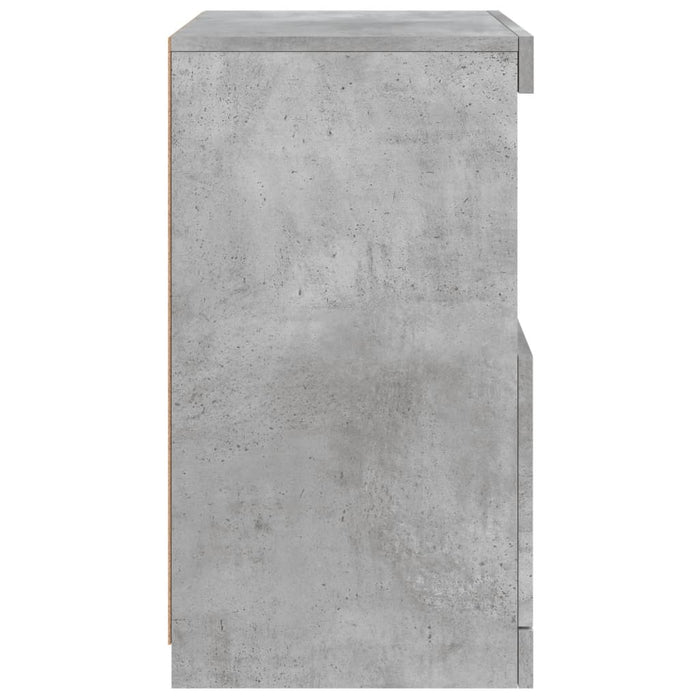 Credenza con Luci LED Grigio Cemento 41x37x67 cm 836682