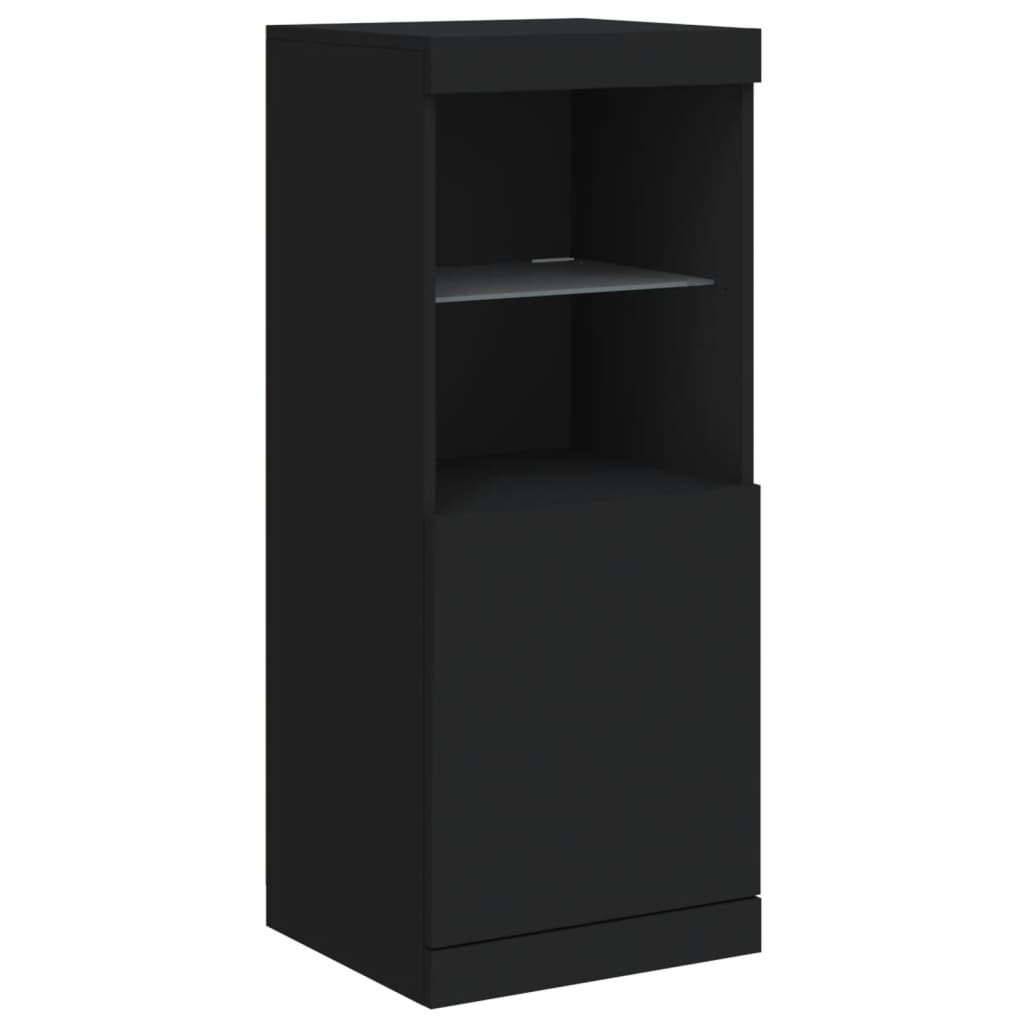 Credenza con Luci LED Nera 41x37x100 cm 836687