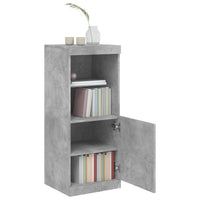 Credenza con Luci LED Grigio Cemento 41x37x100 cm 836689