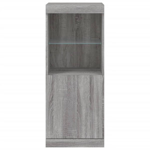 Credenza con Luci LED Grigio Sonoma 41x37x100 cm 836691