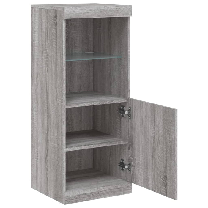 Credenza con Luci LED Grigio Sonoma 41x37x100 cm 836691