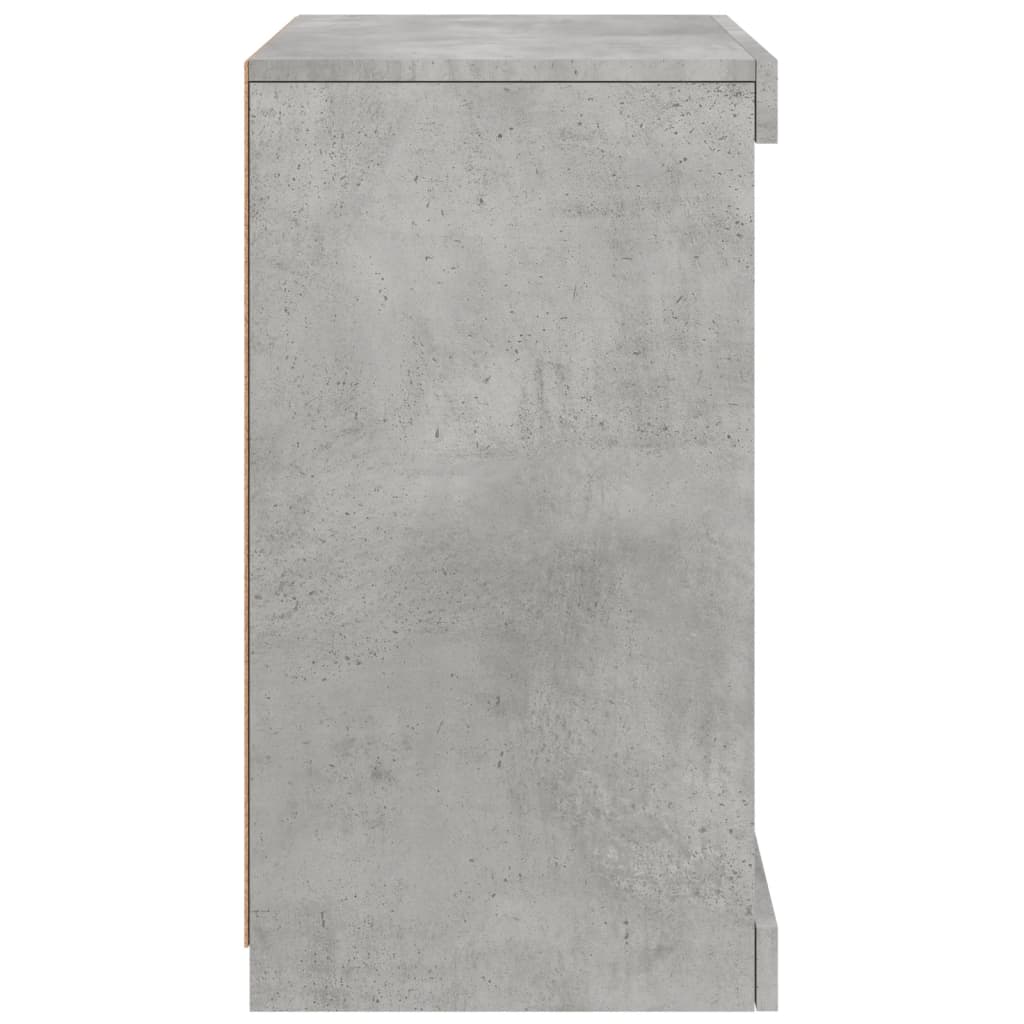 Credenza con Luci LED Grigio Cemento 41x37x67 cm 836724