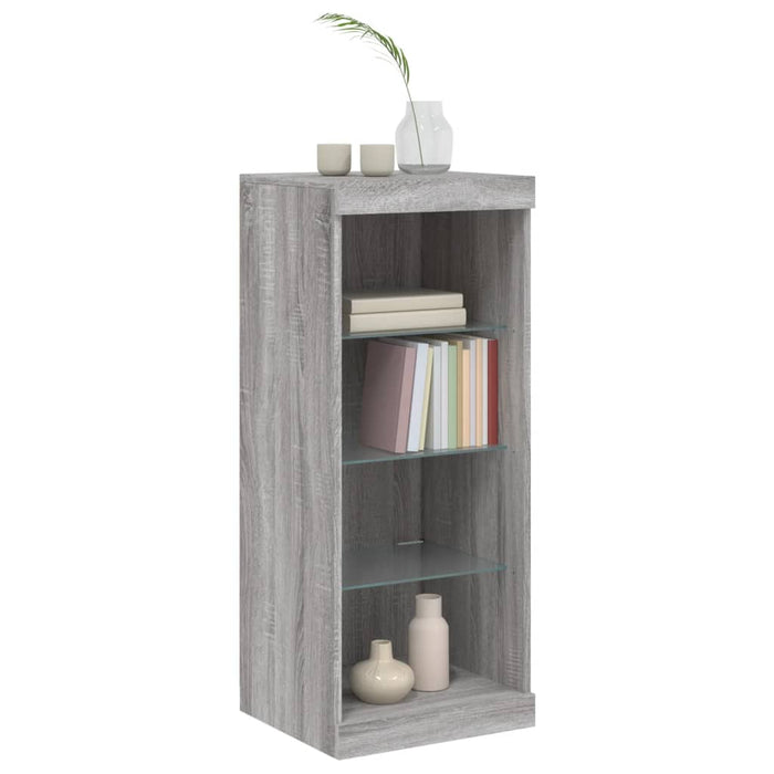 Credenza con Luci LED Grigio Sonoma 41x37x100 cm 836733