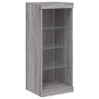 Credenza con Luci LED Grigio Sonoma 41x37x100 cm 836733