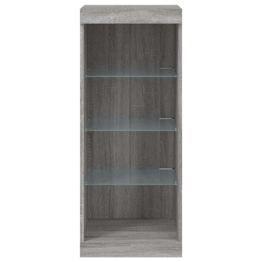 Credenza con Luci LED Grigio Sonoma 41x37x100 cm 836733