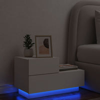 Comodino con Luci LED Bianco 70x36x40,5 cmcod mxl 109155