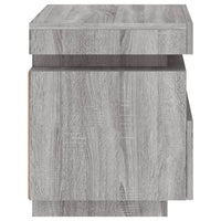 Comodino con Luci LED Grigio Sonoma 40x39x48,5 cm 836794