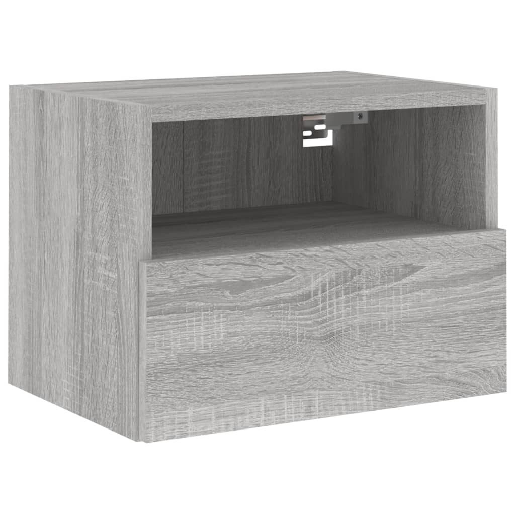 Mobile TV Parete Grigio Sonoma 40x30x30 cm in Legno Multistrato 836850