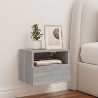 Mobile TV Parete Grigio Sonoma 40x30x30 cm in Legno Multistrato 836850