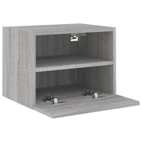 Mobile TV Parete Grigio Sonoma 40x30x30 cm in Legno Multistrato 836850