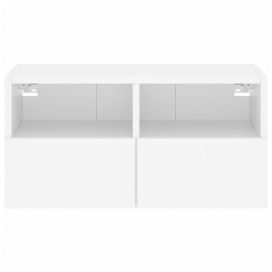 Mobile TV a Parete Bianco 60x30x30 cm in Legno Multistrato 836854