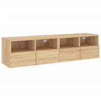 Mobili TV Parete 2pz Rovere Sonoma 60x30x30cm Legno Multistratocod mxl 111912