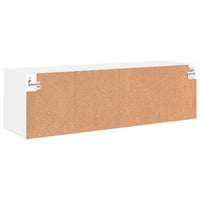 Mobile TV a Parete Bianco 100x30x30 cm in Legno Multistrato 836882