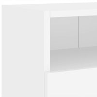 Mobile TV a Parete Bianco 100x30x30 cm in Legno Multistrato 836882