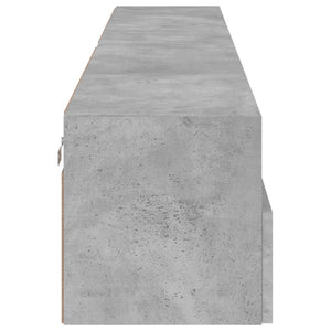 Mobili TV Muro 2pz Grigio Cemento 100x30x30cm Legno Multistrato 836889