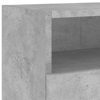 Mobili TV Muro 2pz Grigio Cemento 100x30x30cm Legno Multistrato 836889