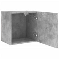 Mobili TV Muro 2pz Grigio Cemento 40,5x30x40 Legno Multistrato 836903