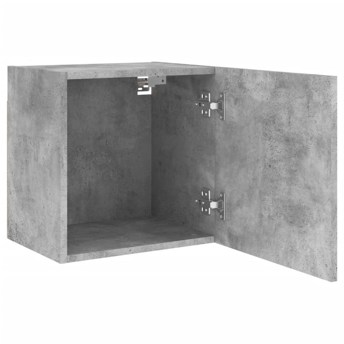 Mobili TV Muro 2pz Grigio Cemento 40,5x30x40 Legno Multistrato 836903