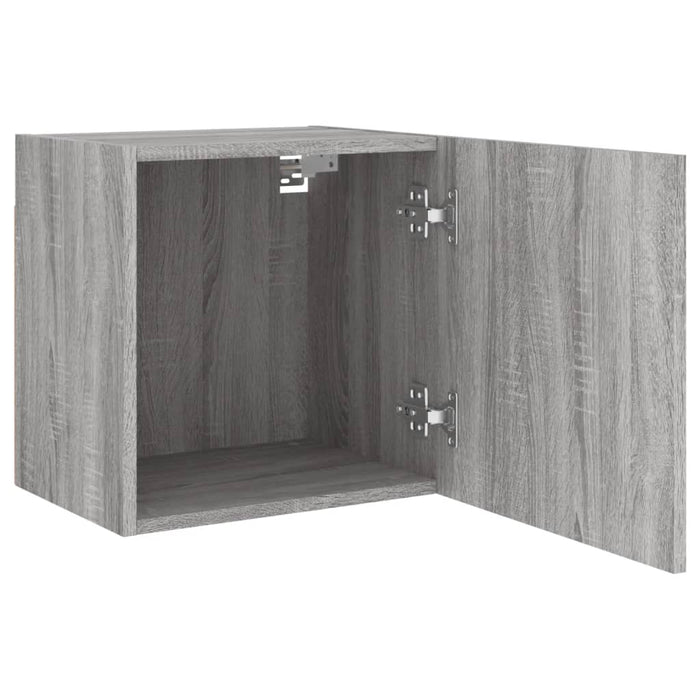 Mobile TV Parete Grigio Sonoma 40,5x30x40 cm Legno Multistrato 836906