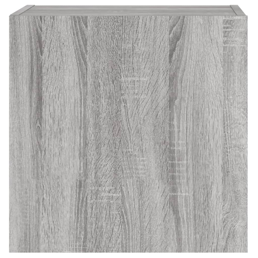 Mobile TV Parete Grigio Sonoma 40,5x30x40 cm Legno Multistrato 836906