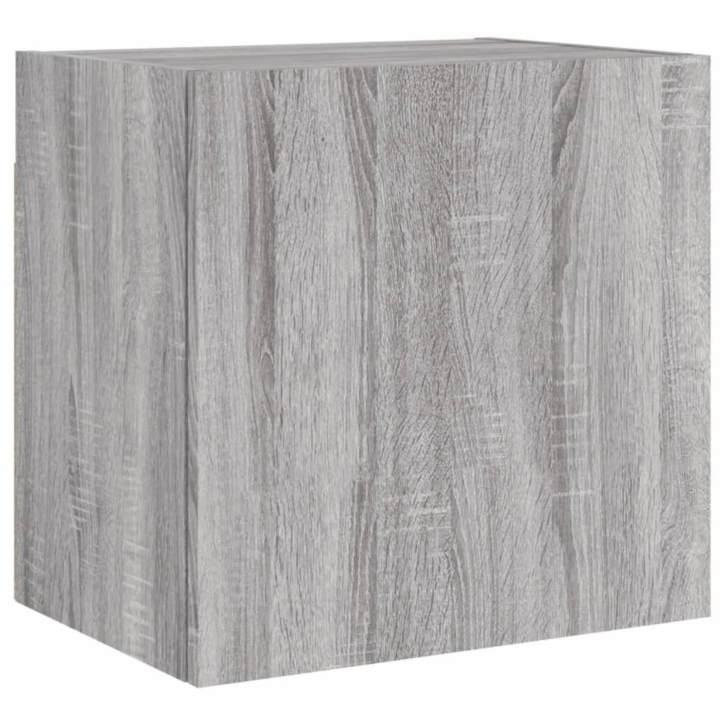 Mobili TV Muro 2pz Grigio Sonoma 40,5x30x40cm Legno Multistrato 836907