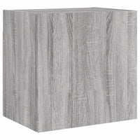 Mobili TV Muro 2pz Grigio Sonoma 40,5x30x40cm Legno Multistrato 836907