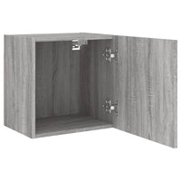 Mobili TV Muro 2pz Grigio Sonoma 40,5x30x40cm Legno Multistrato 836907